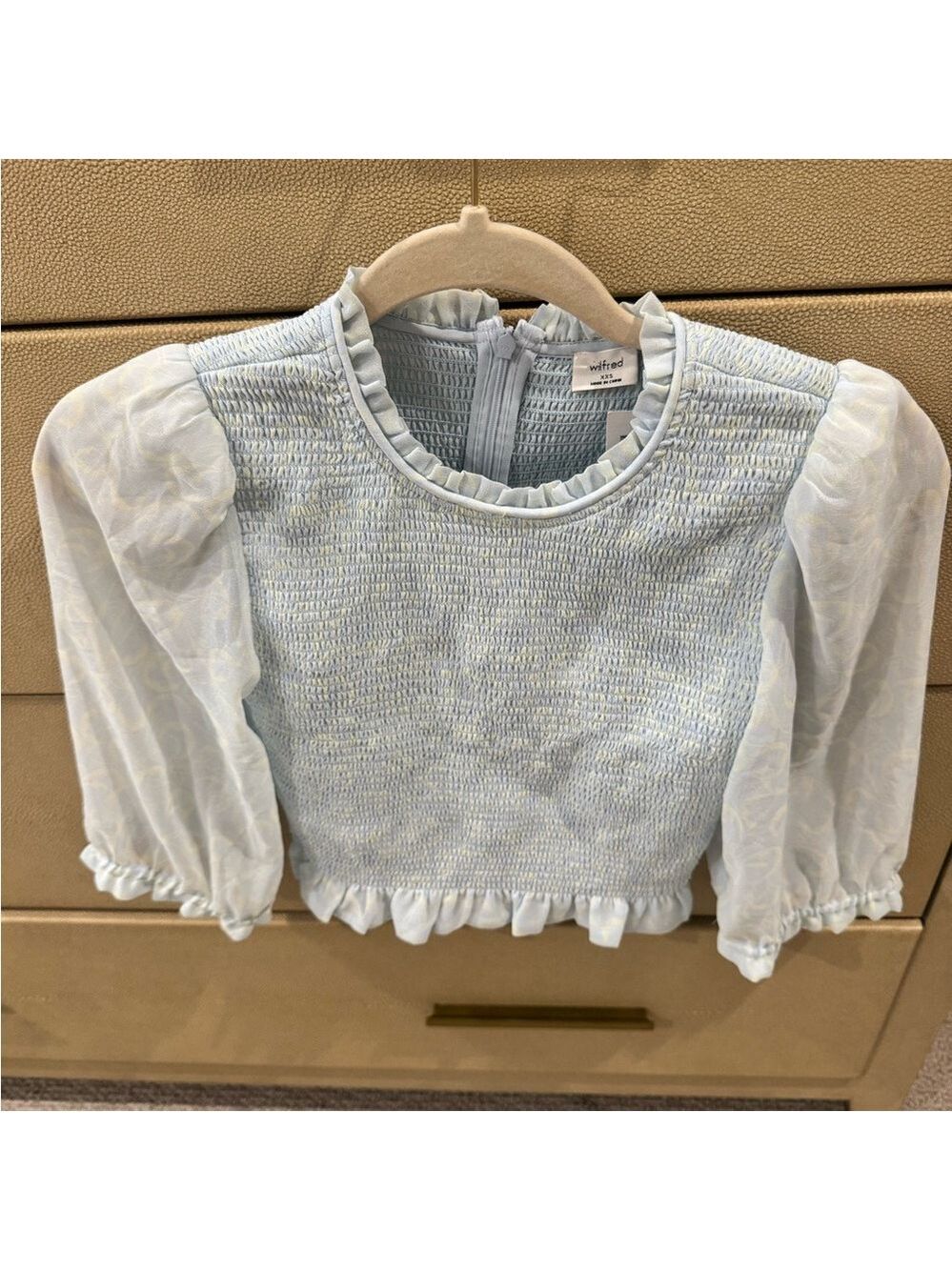 Aritzia Wilfred Tempest Short-Sleeve Blouse XXS
